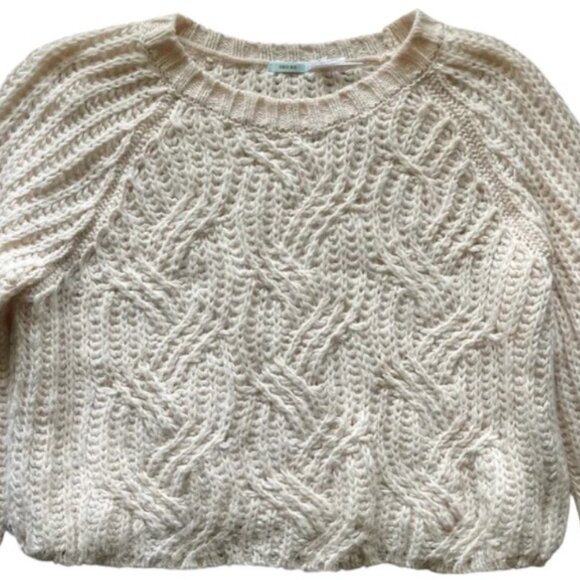 Urban Outfitters Kimchi Blue cream cozy cropped sweater size XS - Picture 2 of 5